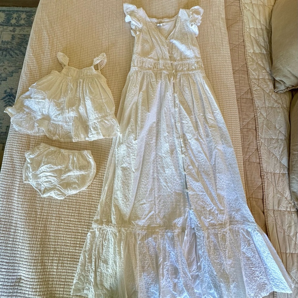 Rachel Zoe White Eyelet Mommy and Me Dresses